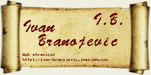 Ivan Branojević vizit kartica